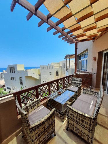 Geräumige 1-Schlafzimmer-Wohnung mit Pool und Meerblick, Hurghada Ägypten